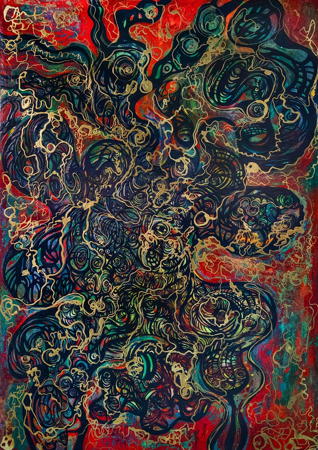 Đ&agrave;o Anh Thơ t&aacute;i xuất với loạt tranh khổ lớn tại triển l&atilde;m c&ugrave;ng cha Đ&agrave;o Anh Kh&aacute;nh- Ảnh 5.