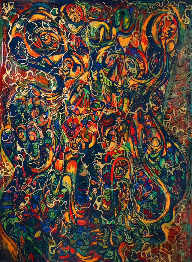 Đ&agrave;o Anh Thơ t&aacute;i xuất với loạt tranh khổ lớn tại triển l&atilde;m c&ugrave;ng cha Đ&agrave;o Anh Kh&aacute;nh- Ảnh 4.