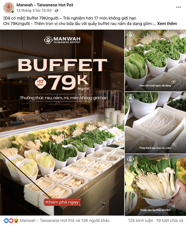 Ăn vỉa h&egrave; đổ mồ h&ocirc;i cũng tốn gần trăm ng&agrave;n, d&acirc;n văn ph&ograve;ng rỉ tai nhau 6 qu&aacute;n buffet trong TTTM gi&aacute; chỉ từ 79k - Ảnh 2.