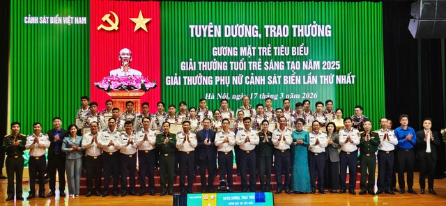 Tuy&ecirc;n dương Gương mặt trẻ ti&ecirc;u biểu, trao Giải thưởng Tuổi trẻ s&aacute;ng tạo năm 2025 v&agrave; Giải thưởng Phụ nữ Cảnh s&aacute;t biển lần thứ Nhất - Ảnh 7.