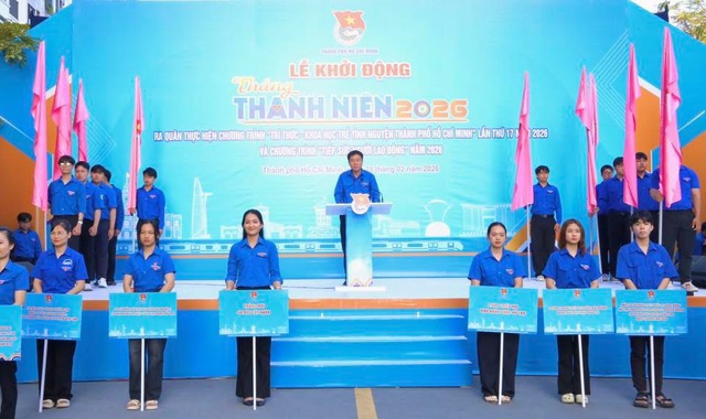 Tuổi trẻ thành phố đồng loạt khởi động Tháng Thanh niên 2026: Khát vọng cống hiến, xung kích vì cộng đồng - Ảnh 2.