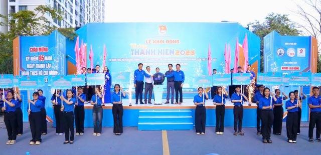 Tuổi trẻ thành phố đồng loạt khởi động Tháng Thanh niên 2026: Khát vọng cống hiến, xung kích vì cộng đồng - Ảnh 1.