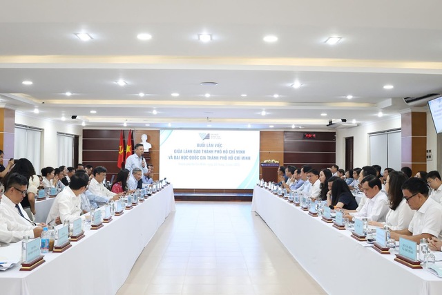 Đại học Quốc gia Th&agrave;nh phố Hồ Ch&iacute; Minh v&agrave; Th&agrave;nh phố Hồ Ch&iacute; Minh tăng cường hợp t&aacute;c chiến lược, kiến tạo trung t&acirc;m đổi mới s&aacute;ng tạo khu vực - Ảnh 1.