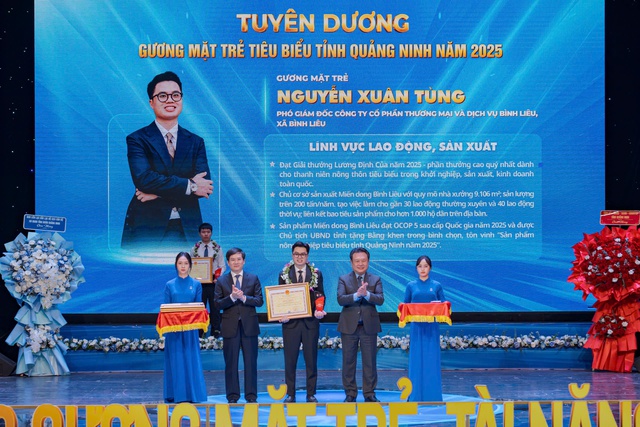 Chủ thương hiệu Miến dong B&igrave;nh Li&ecirc;u vinh dự lọt Top 8 Gương mặt trẻ ti&ecirc;u biểu tỉnh Quảng Ninh 2025 - Ảnh 1.