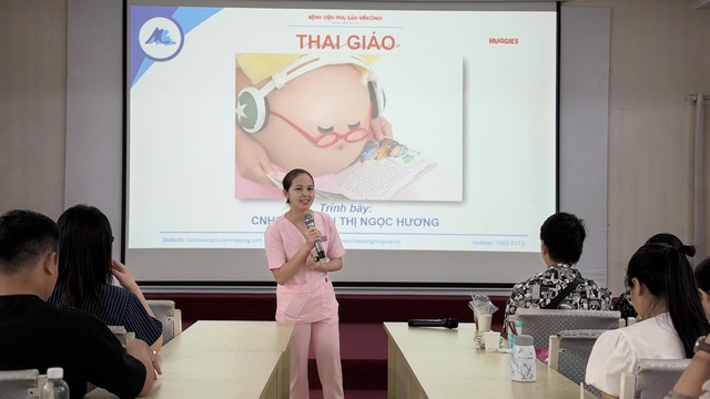 Lớp học tiền sản: c&ugrave;ng ba mẹ t&igrave;m hiểu về thai gi&aacute;o &ndash; h&agrave;nh tr&igrave;nh kết nối y&ecirc;u thương tại bệnh viện phụ sản m&ecirc;k&ocirc;ng - Ảnh 3.