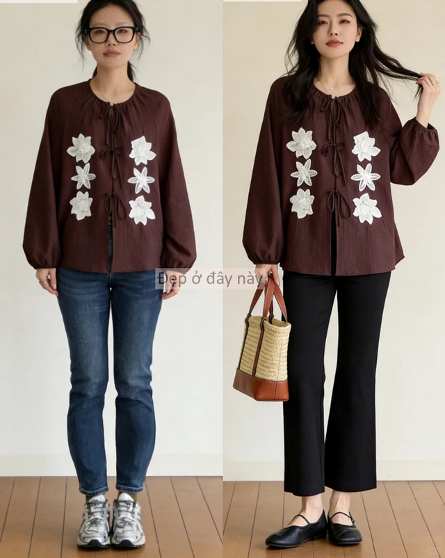 Bỏ quần jeans, thay bằng quần ống su&ocirc;ng: 9 set đồ đơn giản gi&uacute;p chị em &ldquo;lột x&aacute;c&rdquo; d&aacute;ng v&oacute;c chỉ trong v&agrave;i ph&uacute;t - Ảnh 7.