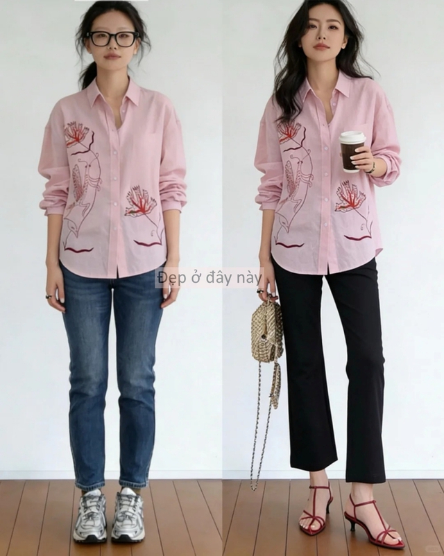 Bỏ quần jeans, thay bằng quần ống su&ocirc;ng: 9 set đồ đơn giản gi&uacute;p chị em &ldquo;lột x&aacute;c&rdquo; d&aacute;ng v&oacute;c chỉ trong v&agrave;i ph&uacute;t - Ảnh 3.