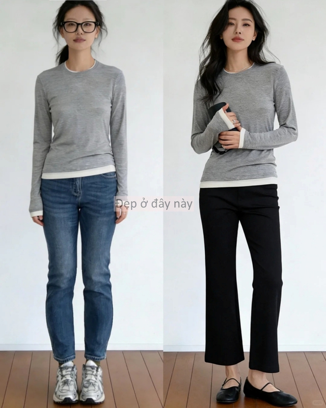 Bỏ quần jeans, thay bằng quần ống su&ocirc;ng: 9 set đồ đơn giản gi&uacute;p chị em &ldquo;lột x&aacute;c&rdquo; d&aacute;ng v&oacute;c chỉ trong v&agrave;i ph&uacute;t - Ảnh 5.