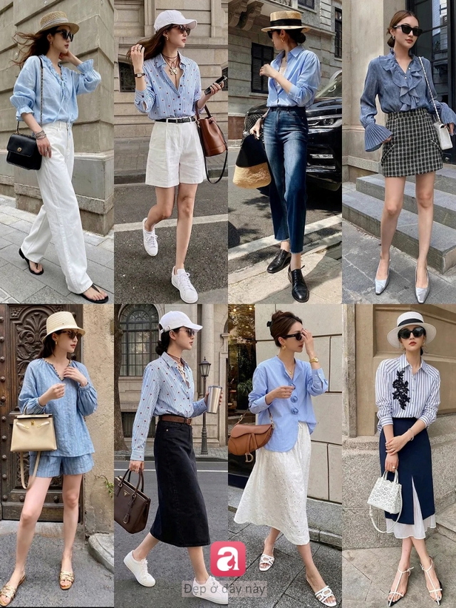 Xanh nhạt – gam màu “nhẹ tênh” nhưng mặc lên là sang: 4 công thức đi làm chuẩn thanh lịch - Ảnh 1.