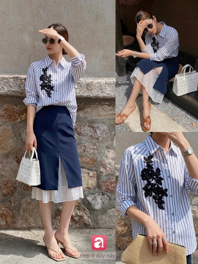 Xanh nhạt – gam màu “nhẹ tênh” nhưng mặc lên là sang: 4 công thức đi làm chuẩn thanh lịch - Ảnh 5.