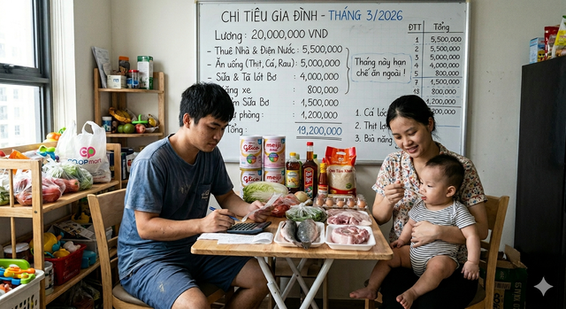 Chồng lương 20 triệu nuôi cả nhà, vợ ở nhà chăm con tưởng êm ấm nhưng lại châm ngòi tranh cãi dữ dội về hai chữ “đủ sống” - Ảnh 1.