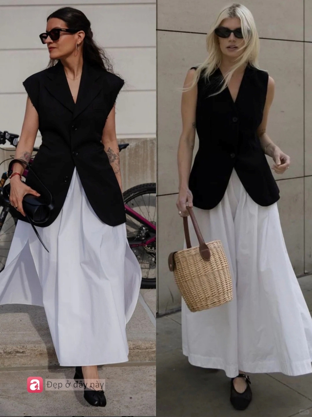 Không cần đồ đắt tiền vẫn toát lên khí chất “old money”: Chỉ cần áo gile đen + váy trắng là đủ - Ảnh 5.