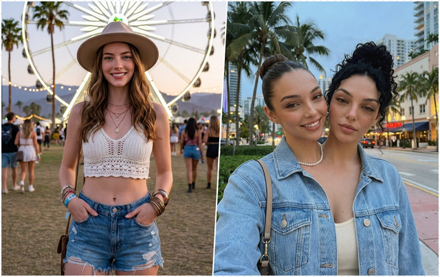 Người ảnh hưởng AI "đổ bộ" đại nhạc hội Coachella: Thật giả kh&oacute; ph&acirc;n biệt - Ảnh 2.
