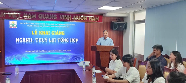 Trường Trung cấp Kỹ thuật N&ocirc;ng nghiệp TP.Hồ Ch&iacute; Minh khai giảng ng&agrave;nh &ldquo;hot&rdquo; Thủy lợi tổng hợp năm 2026 - Ảnh 1.