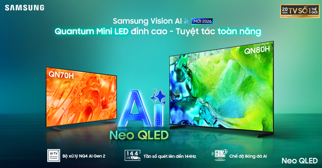 Samsung ra mắt AI TV 2026 tại Việt Nam: Lần đầu c&oacute; Micro RGB, n&acirc;ng tầm trải nghiệm với &ldquo;trợ l&yacute; AI&rdquo; trong nh&agrave; - Ảnh 7.