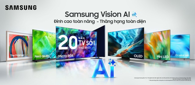 Samsung ra mắt AI TV 2026 tại Việt Nam: Lần đầu c&oacute; Micro RGB, n&acirc;ng tầm trải nghiệm với &ldquo;trợ l&yacute; AI&rdquo; trong nh&agrave; - Ảnh 1.