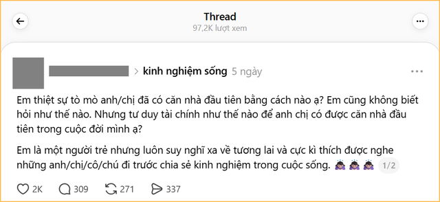 &ldquo;L&agrave;m sao để c&oacute; căn nh&agrave; đầu ti&ecirc;n?&rdquo;: C&acirc;u trả lời h&oacute;a ra to&agrave;n điều quen thuộc- Ảnh 2.