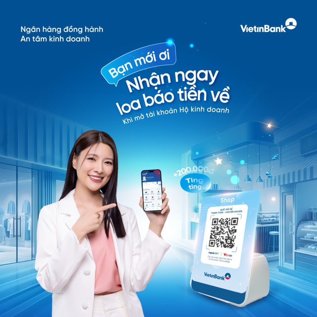 VietinBank tặng loa b&aacute;o tiền về - đồng h&agrave;nh c&ugrave;ng hộ kinh doanh chuyển đổi số - Ảnh 1.