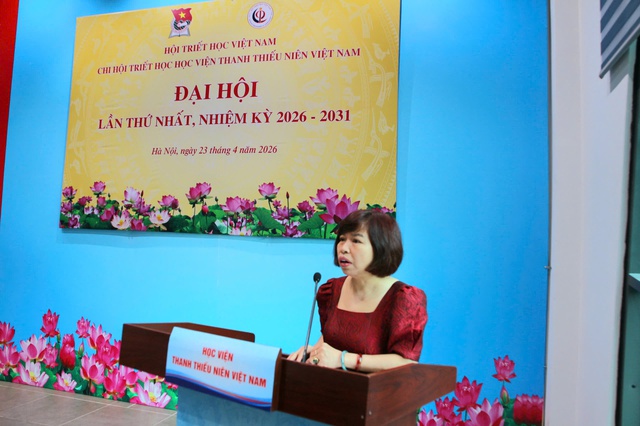Đại hội th&agrave;nh lập Chi hội Triết học Học viện Thanh thiếu ni&ecirc;n Việt Nam  - Ảnh 6.