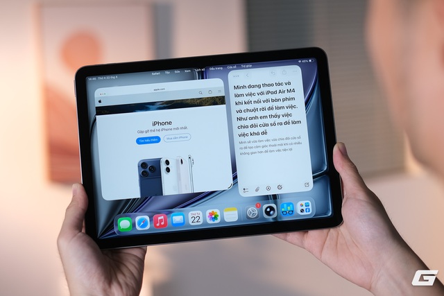 Tr&ecirc;n tay iPad Air M4: Giữ nguy&ecirc;n gần như mọi thứ, nhưng RAM 12GB v&agrave; chip M4 mới l&agrave; l&yacute; do đ&aacute;ng n&acirc;ng cấp- Ảnh 13.