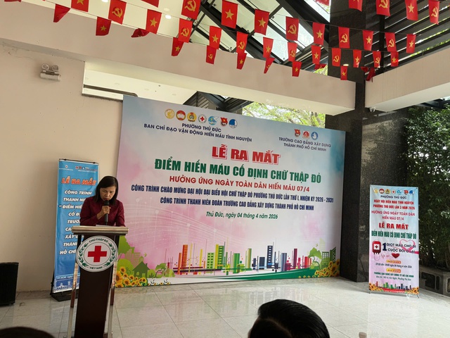 Ra mắt &ldquo;Điểm hiến m&aacute;u cố định Chữ thập đỏ&rdquo; &ndash; lan tỏa nghĩa cử cao đẹp v&igrave; cộng đồng - Ảnh 1.