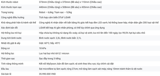 Dyson Spot+Scrub AI ra mắt tại Việt Nam: robot h&uacute;t bụi lau nh&agrave; t&iacute;ch hợp AI, tự ph&aacute;t hiện v&agrave; xử l&yacute; vết bẩn- Ảnh 7.