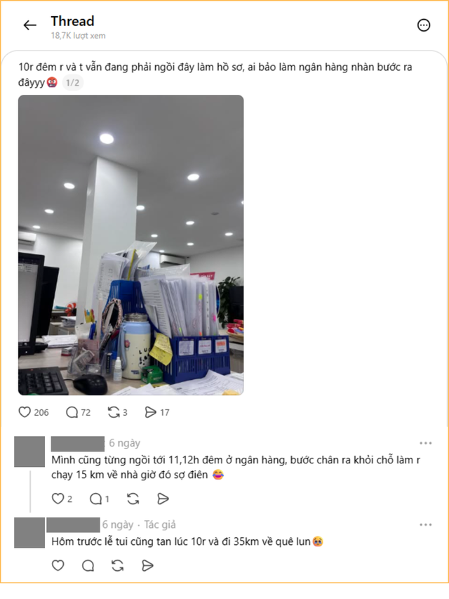 Chuyện như cơm bữa của d&acirc;n ng&acirc;n h&agrave;ng: 9-10h đ&ecirc;m vẫn chụp ảnh &ldquo;check-in&rdquo; ở văn ph&ograve;ng- Ảnh 1.