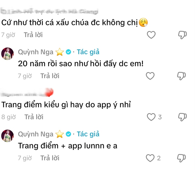 Quỳnh Nga nói thẳng khi bị chê dùng app quá đà, mặt lạ không thể nhận ra- Ảnh 2. Quỳnh Nga nói thẳng khi bị chê dùng app quá đà, mặt lạ không thể nhận ra- Ảnh 2.
