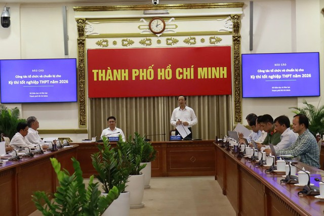 Kỳ thi tốt nghiệp THPT năm 2026: Th&agrave;nh phố Hồ Ch&iacute; Minh sẵn s&agrave;ng cho kỳ thi quy m&ocirc; lớn nhất nước theo chương tr&igrave;nh mới - Ảnh 1.