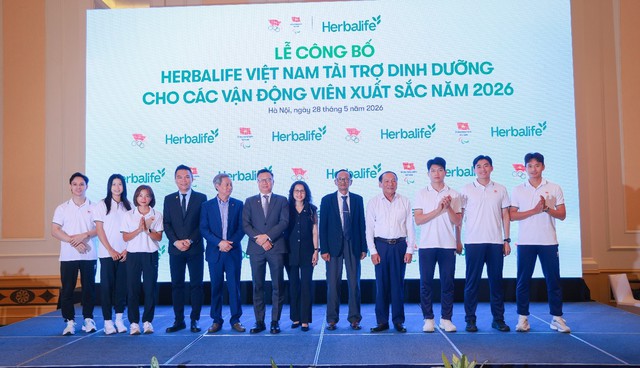 Herbalife Việt Nam tiếp tục t&agrave;i trợ sản phẩm dinh dưỡng  cho c&aacute;c vận động vi&ecirc;n xuất sắc Việt Nam năm 2026  - Ảnh 1.