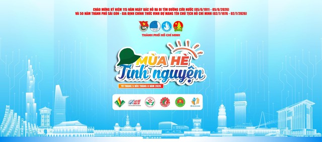 TP. Hồ Ch&iacute; Minh&nbsp;ph&aacute;t động Chiến dịch t&igrave;nh nguyện M&ugrave;a h&egrave; xanh lần thứ 33 năm 2026: Kh&aacute;t vọng xanh tr&ecirc;n Th&agrave;nh phố mang t&ecirc;n Người - Ảnh 1.