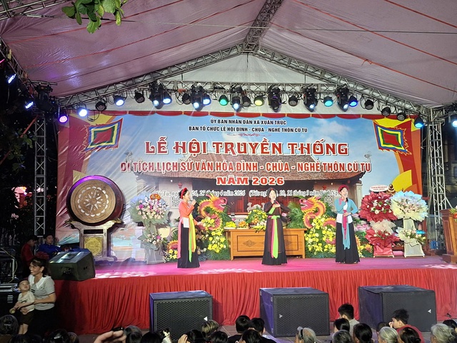 Lễ hội truyền thống di t&iacute;ch lịch sử văn h&oacute;a Đ&igrave;nh, Ch&ugrave;a, Ngh&egrave; th&ocirc;n C&ugrave; T&ugrave;, x&atilde; Xu&acirc;n Tr&uacute;c năm 2026- Ảnh 2.