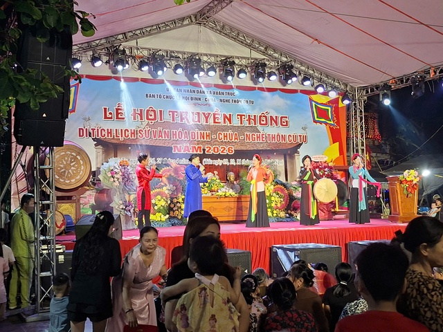Lễ hội truyền thống di t&iacute;ch lịch sử văn h&oacute;a Đ&igrave;nh, Ch&ugrave;a, Ngh&egrave; th&ocirc;n C&ugrave; T&ugrave;, x&atilde; Xu&acirc;n Tr&uacute;c năm 2026- Ảnh 3.