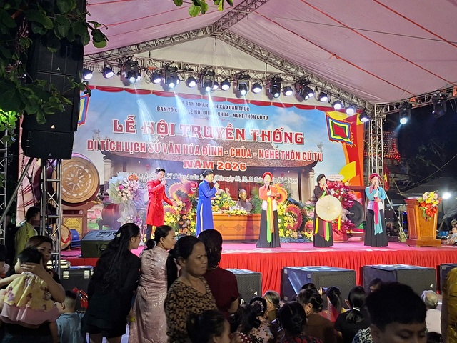 Lễ hội truyền thống di t&iacute;ch lịch sử văn h&oacute;a Đ&igrave;nh, Ch&ugrave;a, Ngh&egrave; th&ocirc;n C&ugrave; T&ugrave;, x&atilde; Xu&acirc;n Tr&uacute;c năm 2026- Ảnh 4.