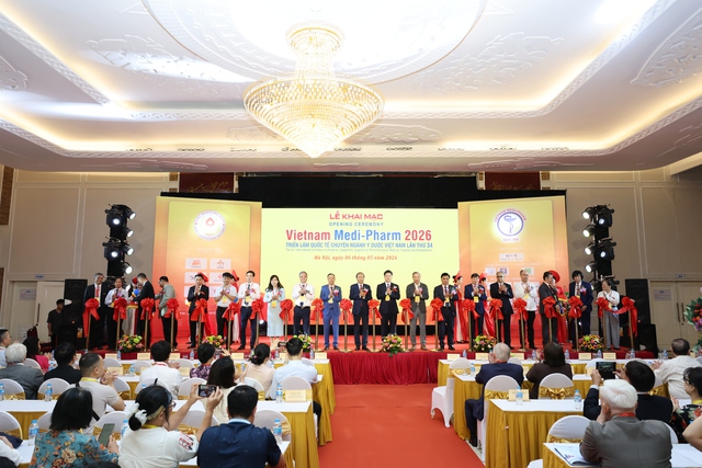 400 gian h&agrave;ng tham dự &ldquo;Triển l&atilde;m Quốc tế chuy&ecirc;n ng&agrave;nh Y dược Việt Nam lần thứ 34 tại H&agrave; Nội - Ảnh 2.