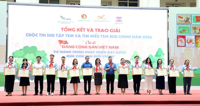 Tổng kết v&agrave; trao giải thưởng cuộc thi "Sưu tập v&agrave; t&igrave;m hiểu tem Bưu ch&iacute;nh" năm 2026 - Ảnh 6.