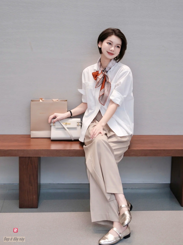 Nếu chưa biết mặc g&igrave; đi l&agrave;m, h&atilde;y thử style c&ocirc;ng sở kiểu qu&yacute; c&ocirc; nước Ph&aacute;p- Ảnh 10.