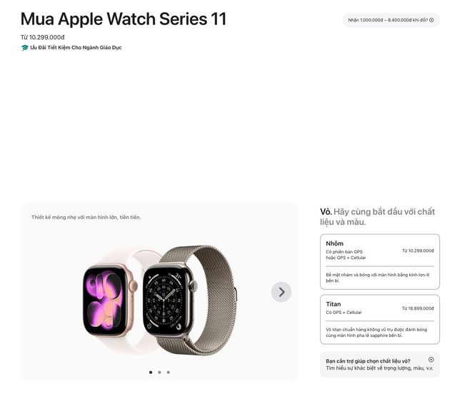 Apple Watch lần đầu có ưu đãi giáo dục tại Việt Nam, giúp sinh viên tiết kiệm hơn cả triệu đồng- Ảnh 2. Apple Watch lần đầu có ưu đãi giáo dục tại Việt Nam, giúp sinh viên tiết kiệm hơn cả triệu đồng- Ảnh 2.