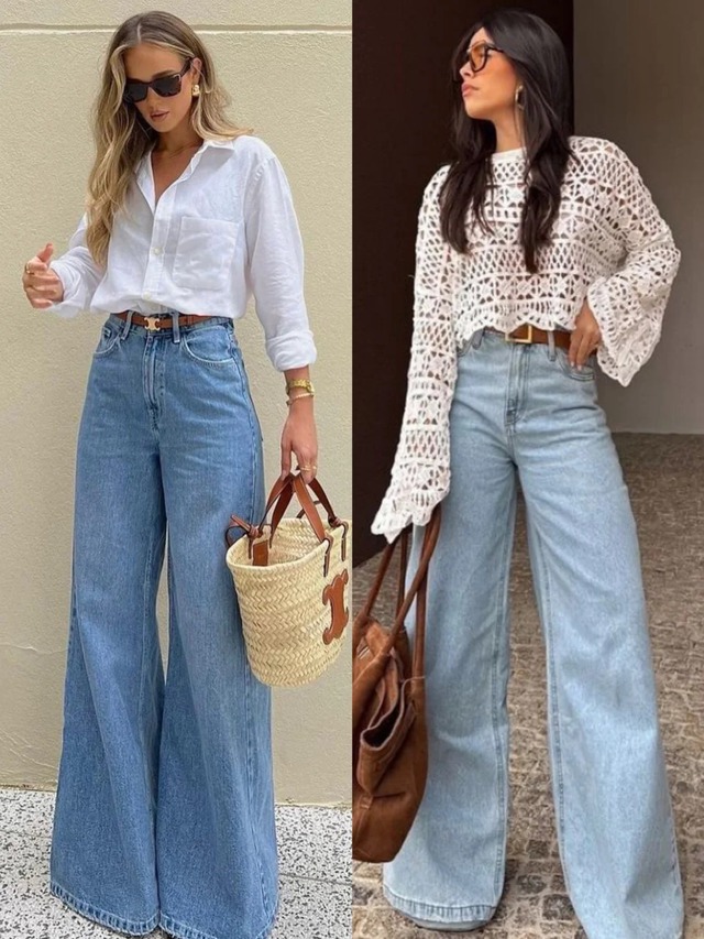 Quần jeans ống rộng vẫn là “vua” của tủ đồ năm 2026: 8 công thức phối đồ giúp bạn mặc đẹp, che khuyết điểm và trông sang hơn - Ảnh 2.