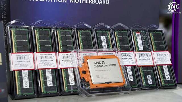 Cận cảnh 2 bộ PC chuy&ecirc;n AI gi&aacute; 4 tỷ đồng của đại gia Việt: 8 GPU NVIDIA RTX PRO 6000 Blackwell, RAM 1TB, Ryzen Threadripper PRO 9985WX- Ảnh 5.
