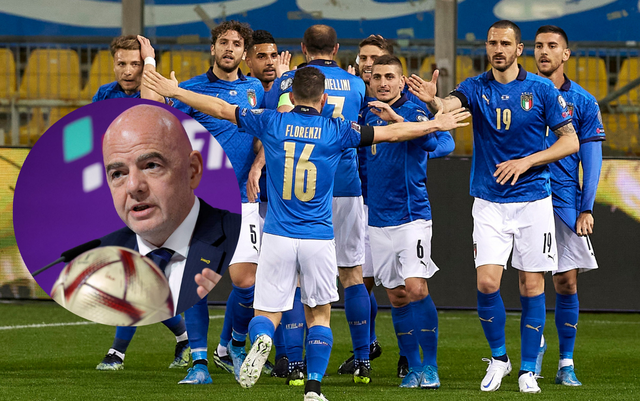 Chủ tịch FIFA gây phẫn nộ vì đùa kém duyên: “Tăng lên 208 đội để Ý được dự World Cup”- Ảnh 1. Chủ tịch FIFA gây phẫn nộ vì đùa kém duyên: “Tăng lên 208 đội để Ý được dự World Cup”- Ảnh 1.
