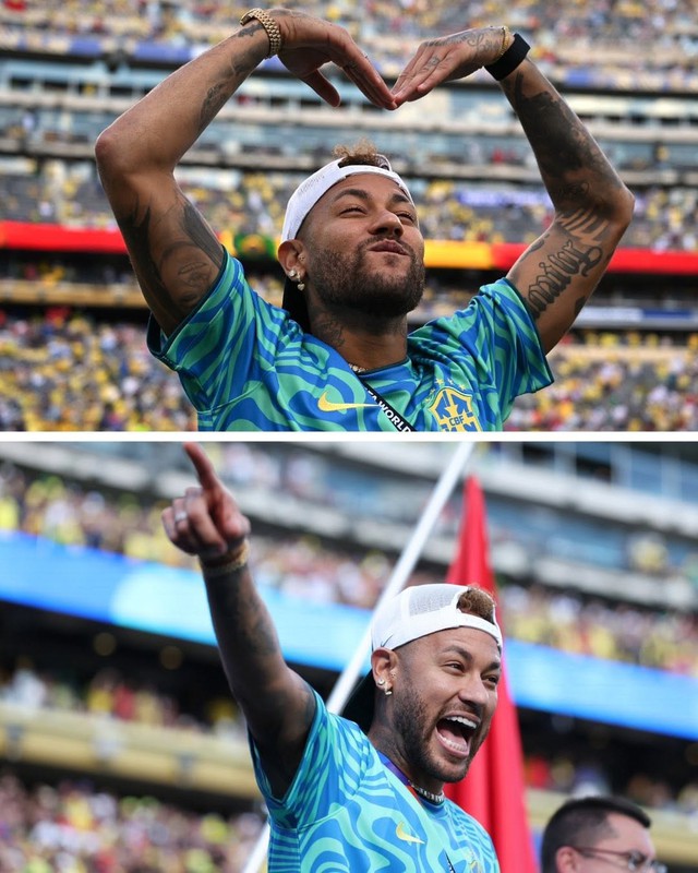Neymar bị chỉ trích vì đeo vàng, đội mũ ngược - Ảnh 2.