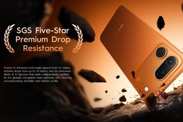 Tecno ra mắt Spark 50 Pro: Pin tới 6.000 mAh vẫn mỏng 7,8 mm, camera Sony 50 MP, độ bền được chứng nhận 6 năm - Ảnh 3.