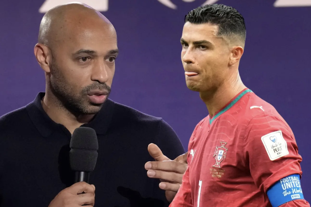 Huyền thoại Thierry Henry bóc trần Ronaldo: "Ích kỷ"- Ảnh 1. Huyền thoại Thierry Henry bóc trần Ronaldo: "Ích kỷ"- Ảnh 1.