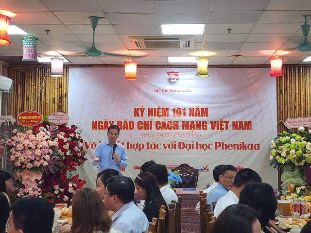 Tạp chí Thanh niên kỷ niệm 101 năm Ngày báo chí cách mạng Việt Nam và ký kết hợp tác với Đại học Phenikaa - Ảnh 4.