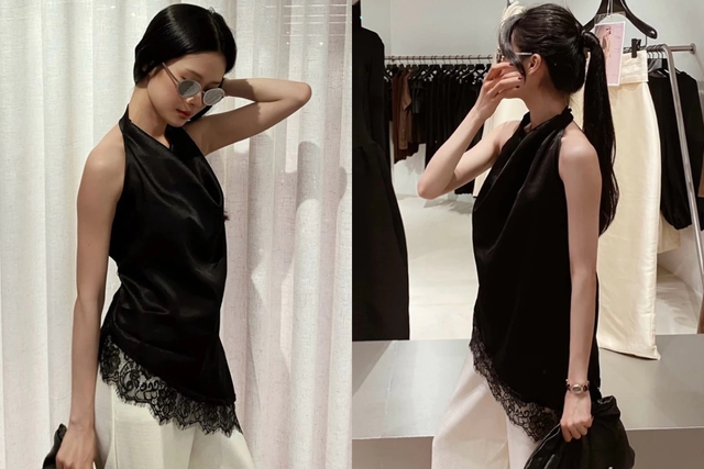 Quiet luxury mùa hè bắt đầu từ chiếc áo ren mặc theo cách tối giản nhưng đầy tinh tế- Ảnh 7.