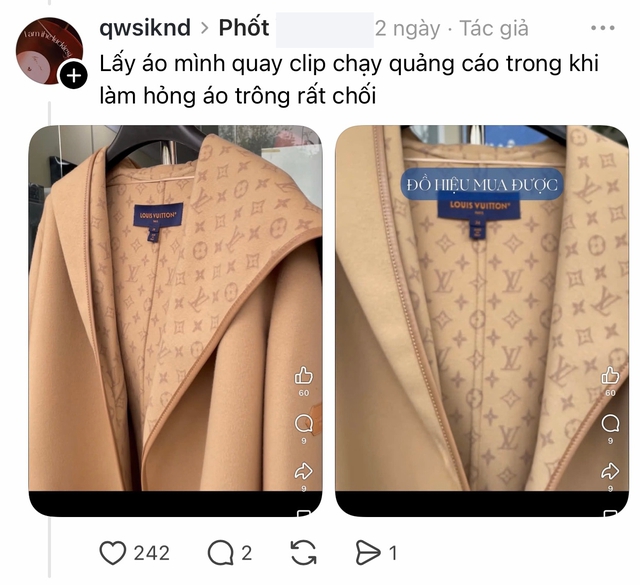 Drama khách tố tiệm giặt Hà Nội làm mất 2 áo hiệu 60 triệu, áo khoác LV 150 triệu cũng gặp sự cố thảm thương- Ảnh 14. Drama khách tố tiệm giặt Hà Nội làm mất 2 áo hiệu 60 triệu, áo khoác LV 150 triệu cũng gặp sự cố thảm thương- Ảnh 14.
