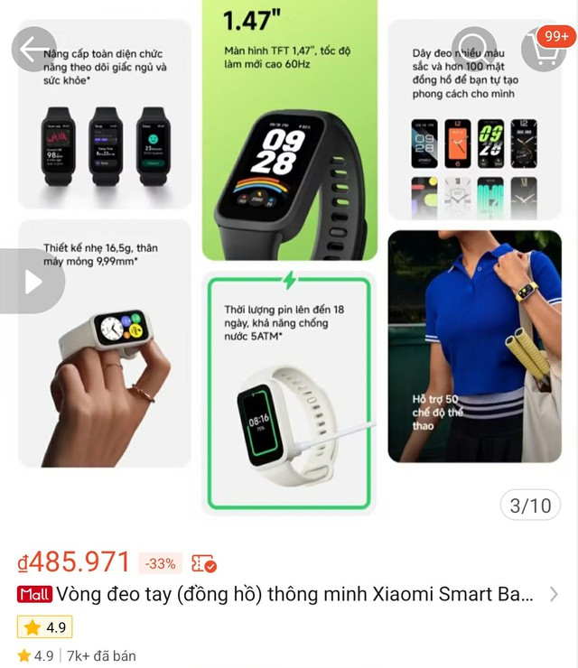 3 mẫu đồng hồ th&ocirc;ng minh đang giảm mạnh, chỉ khoảng 600.000đ: Chọn Samsung, Xiaomi hay Honor?- Ảnh 4.