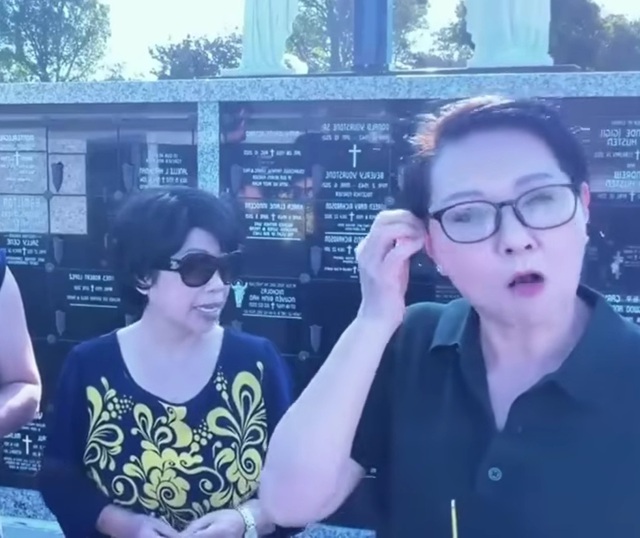 Hai nữ nghệ sĩ sang Mỹ tìm tới tận mộ Chí Tài thực hiện 1 lời hứa - Ảnh 2.
