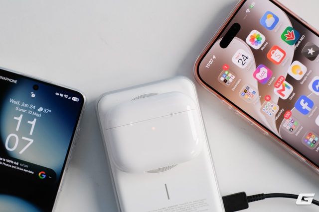 Trên tay viên pin MagSafe “không giống ai” với quạt RGB, thiết kế đậm chất Cyberpunk, chuẩn Qi2.2 xịn nhất hiện nay - Ảnh 9.